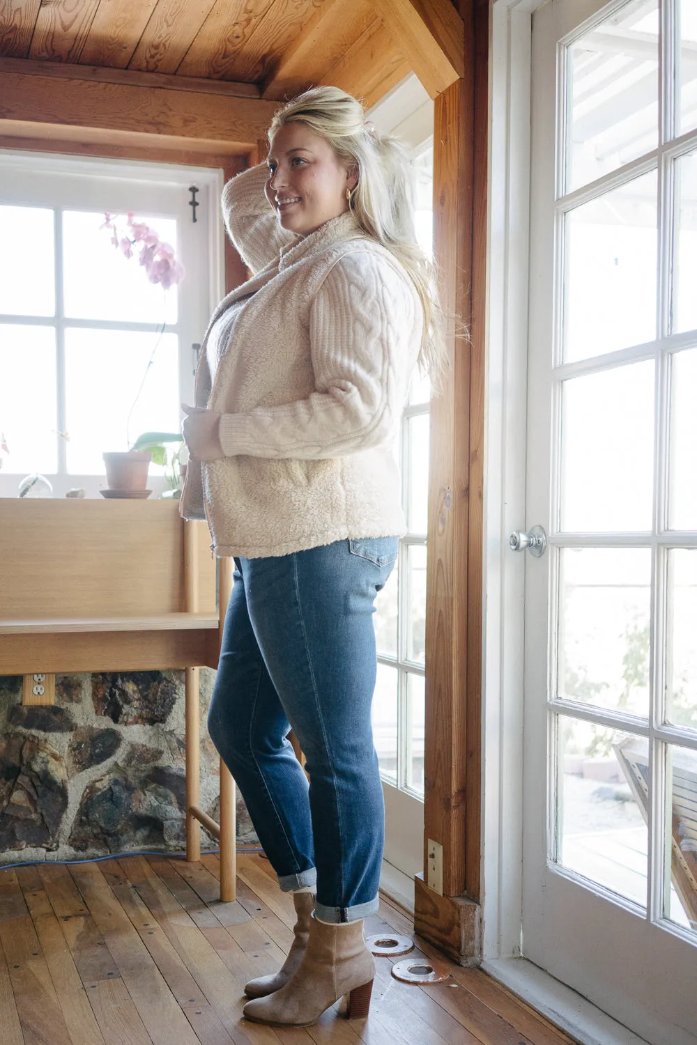 Addison Classic Cuffed Boyfriend Jeans- PLUS