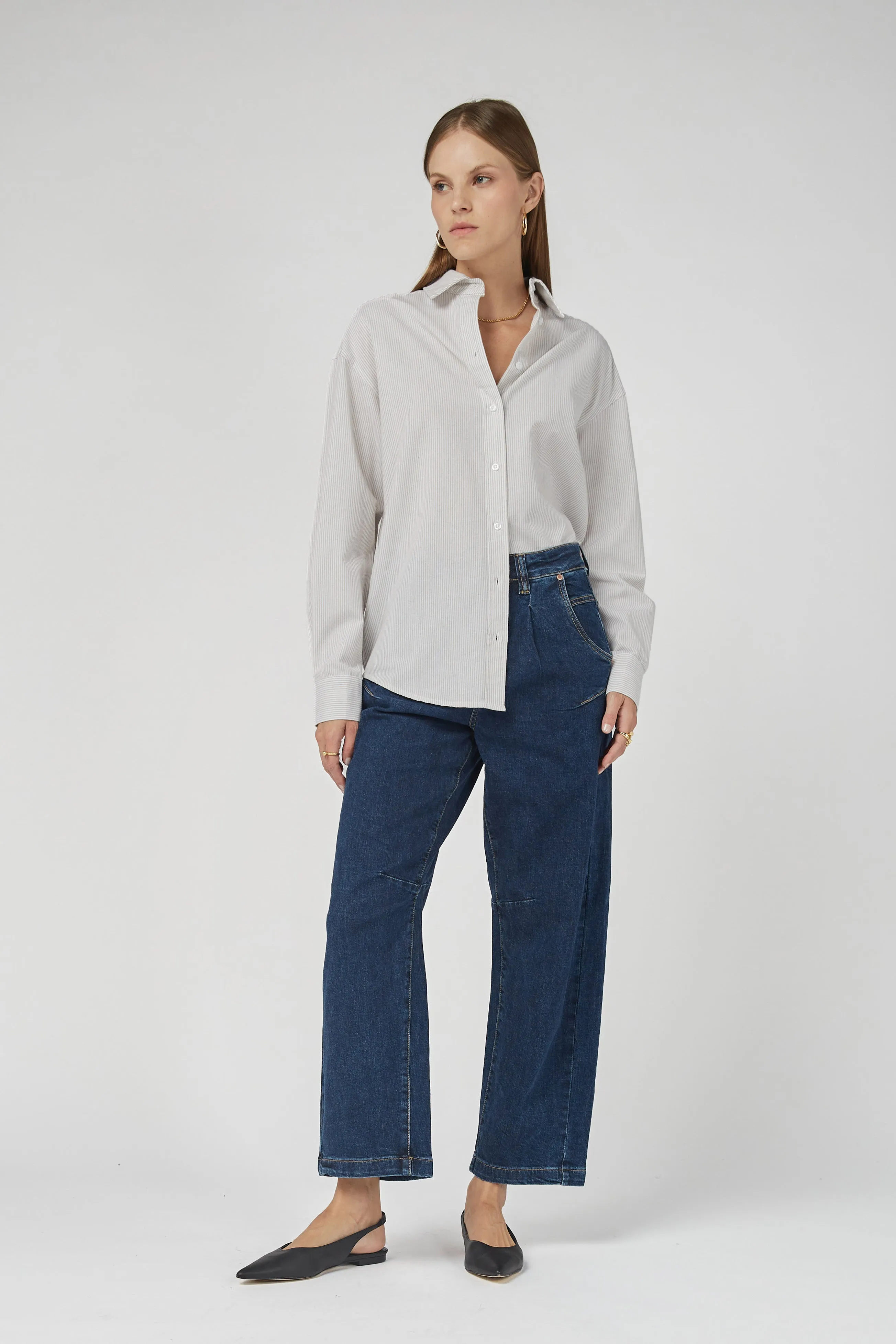 Alaia Blue Tapered Jeans
