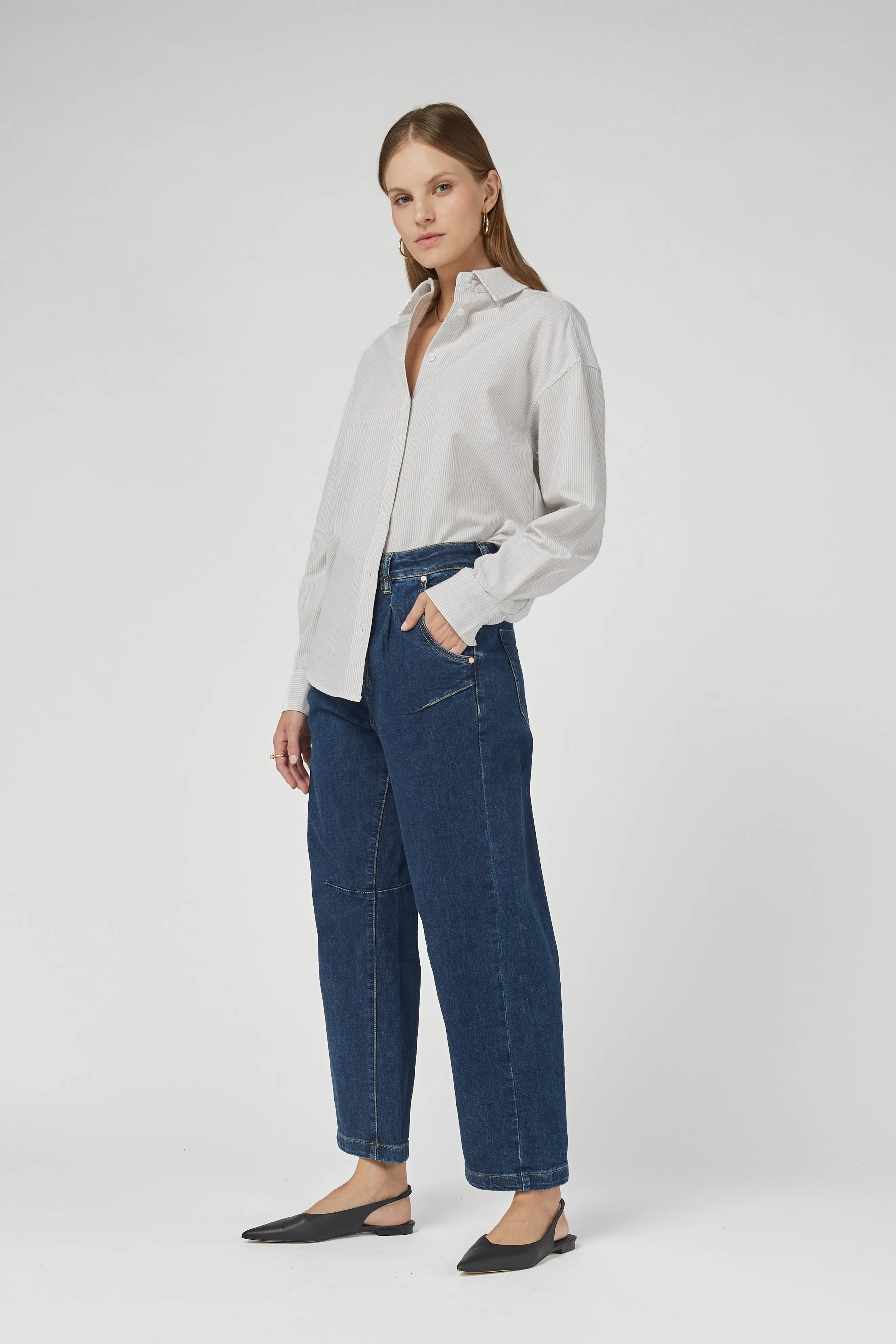 Alaia Blue Tapered Jeans