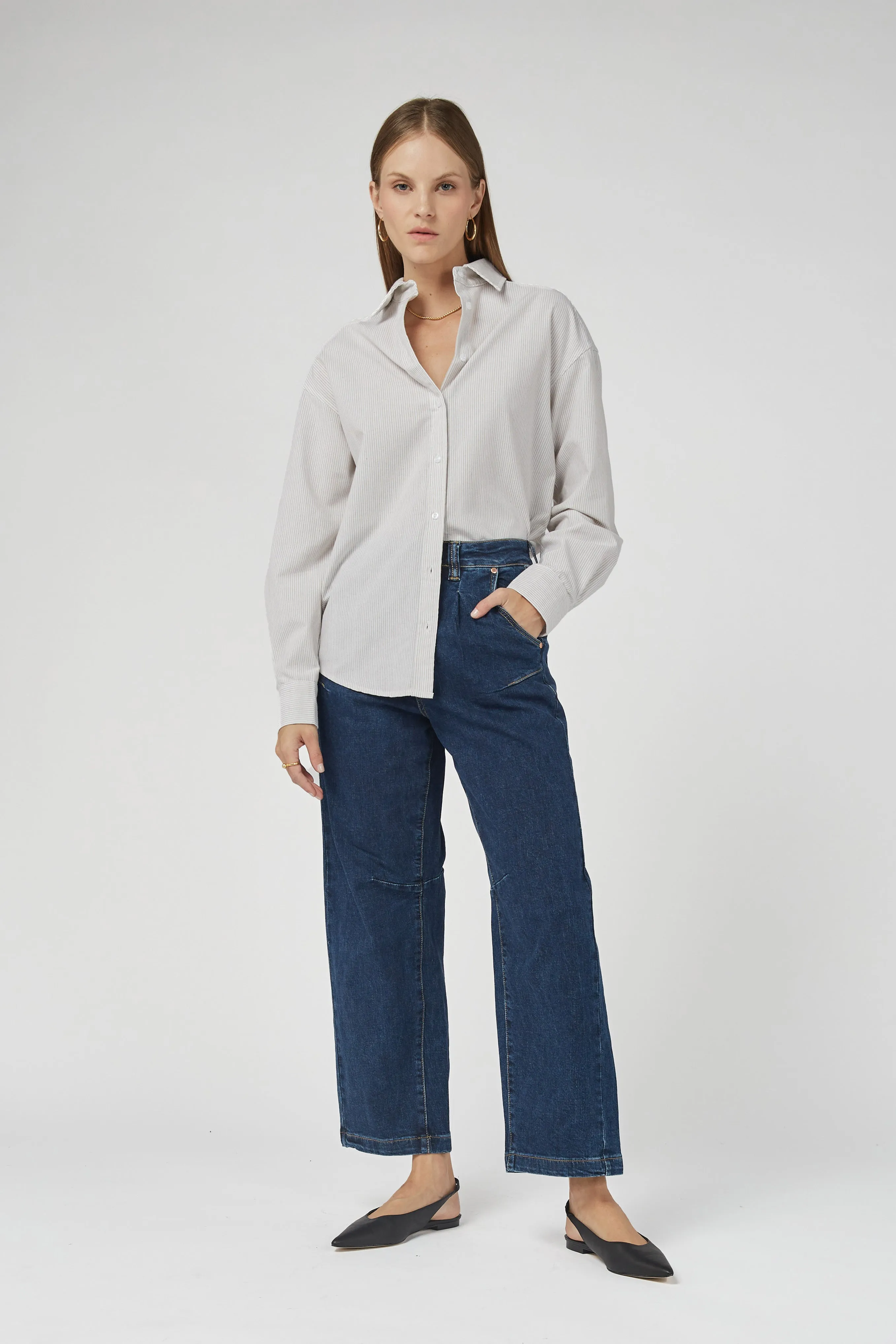 Alaia Blue Tapered Jeans