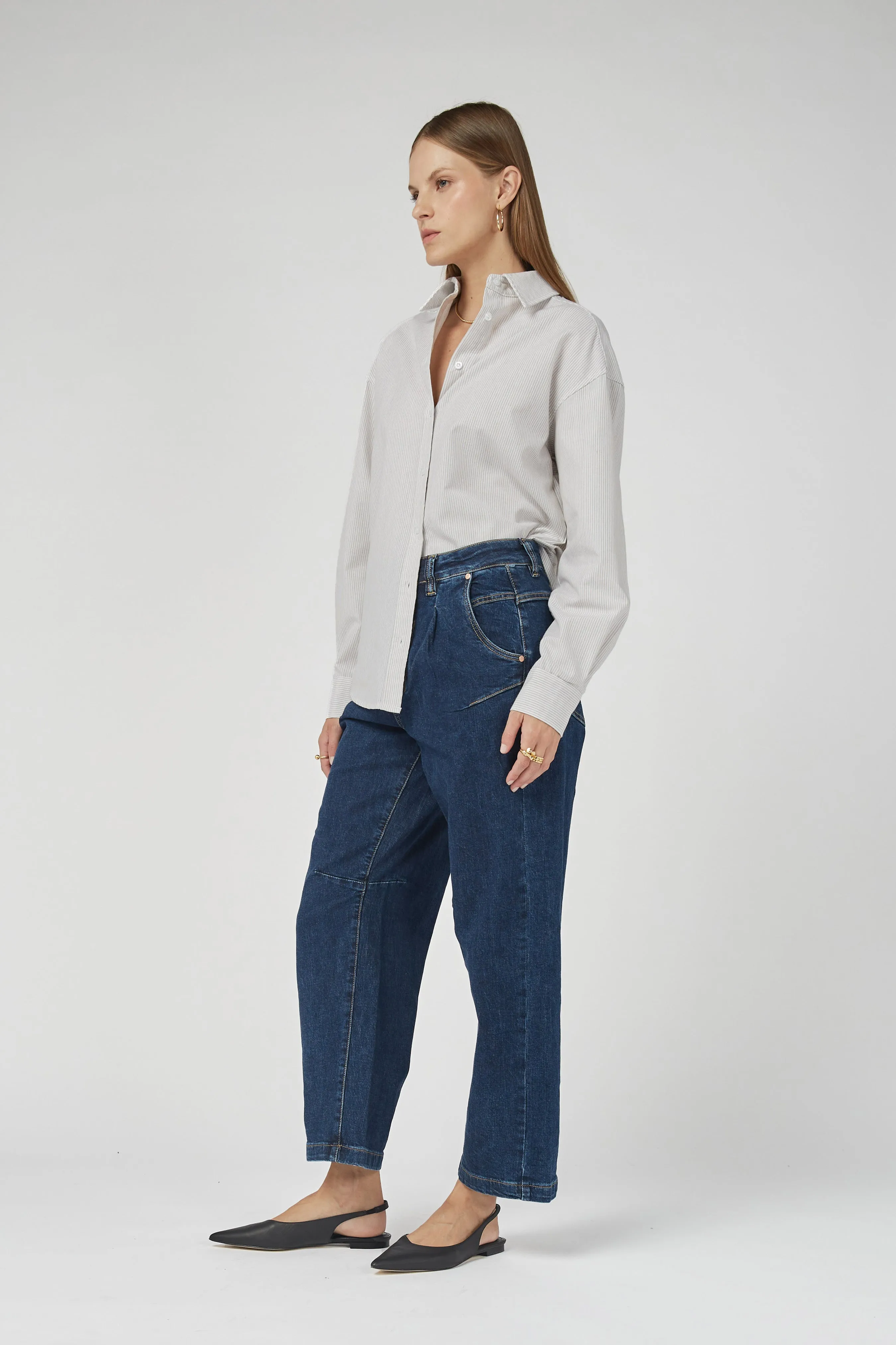 Alaia Blue Tapered Jeans