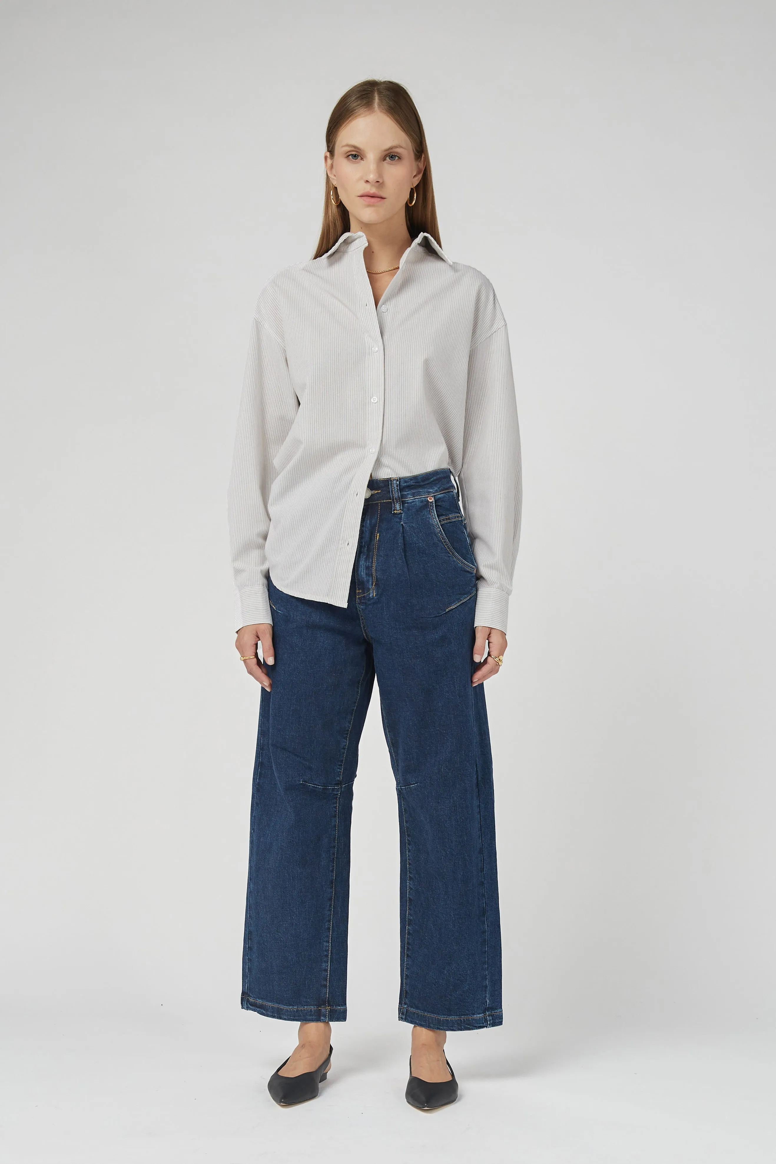 Alaia Blue Tapered Jeans