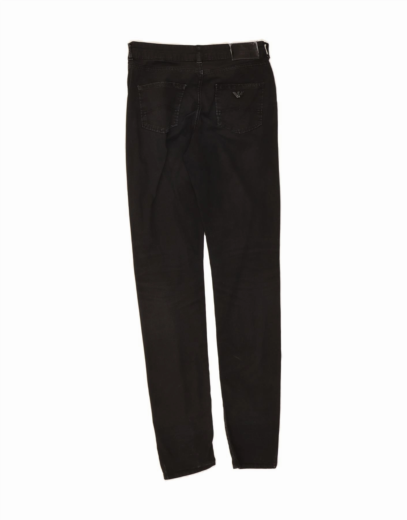 ARMANI Womens Slim Jeans W29 L33 Black Cotton