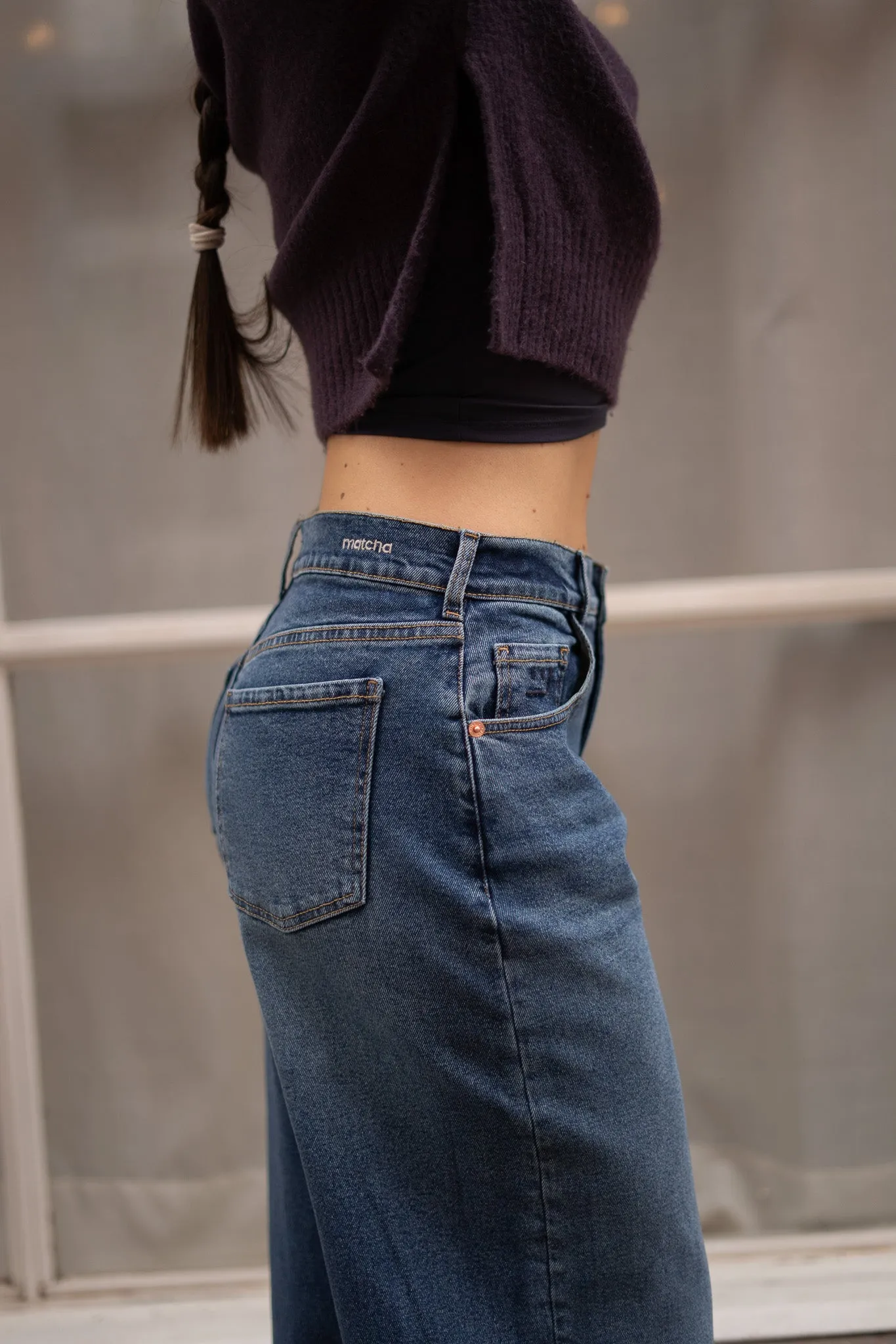 BAGGY HIGH RISE - DARK BLUE