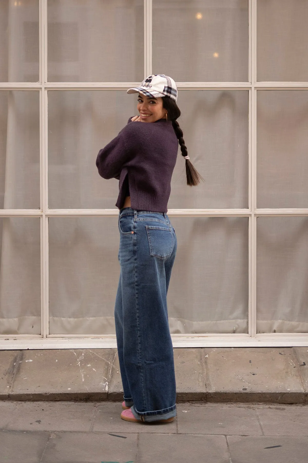 BAGGY HIGH RISE - DARK BLUE