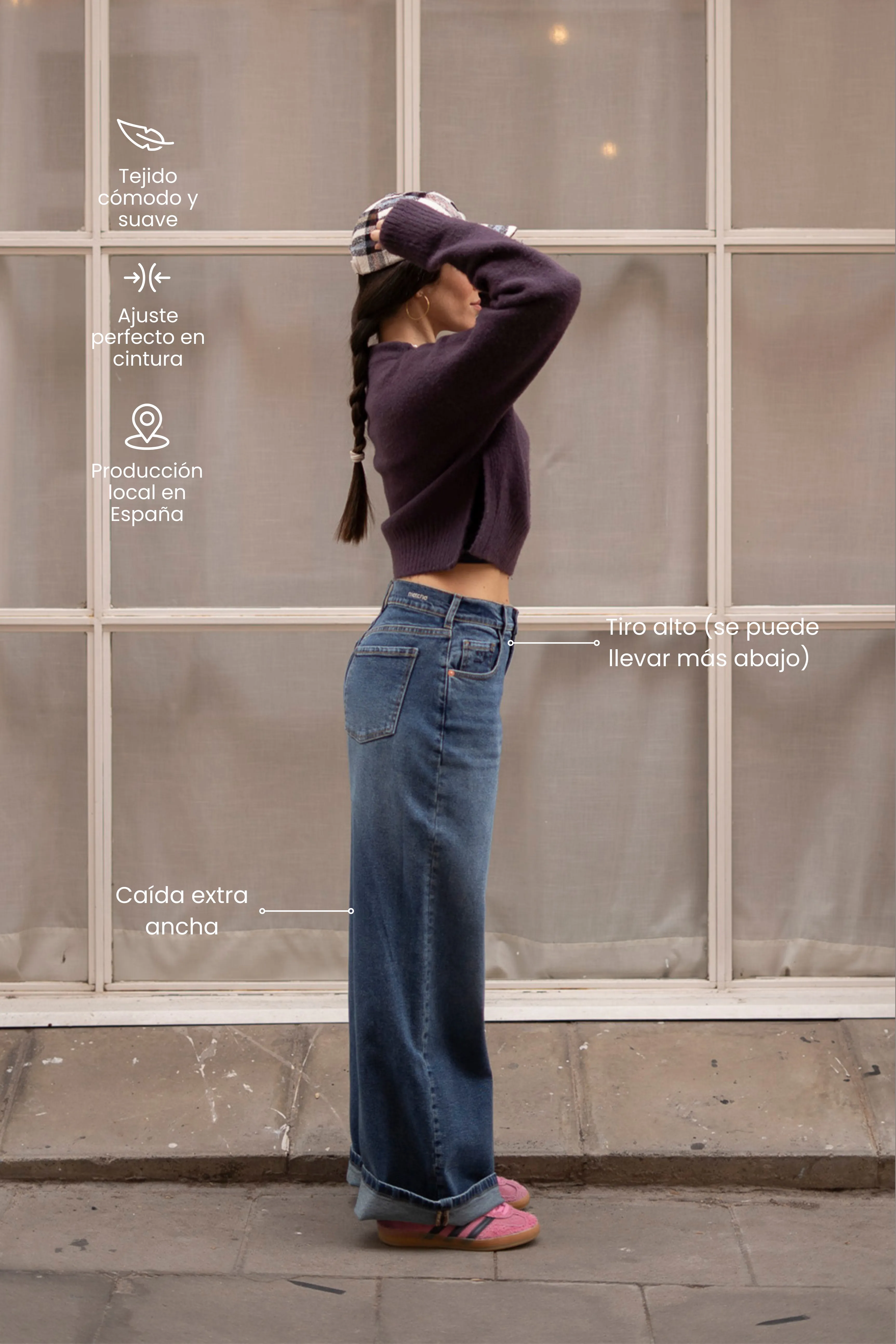BAGGY HIGH RISE - DARK BLUE