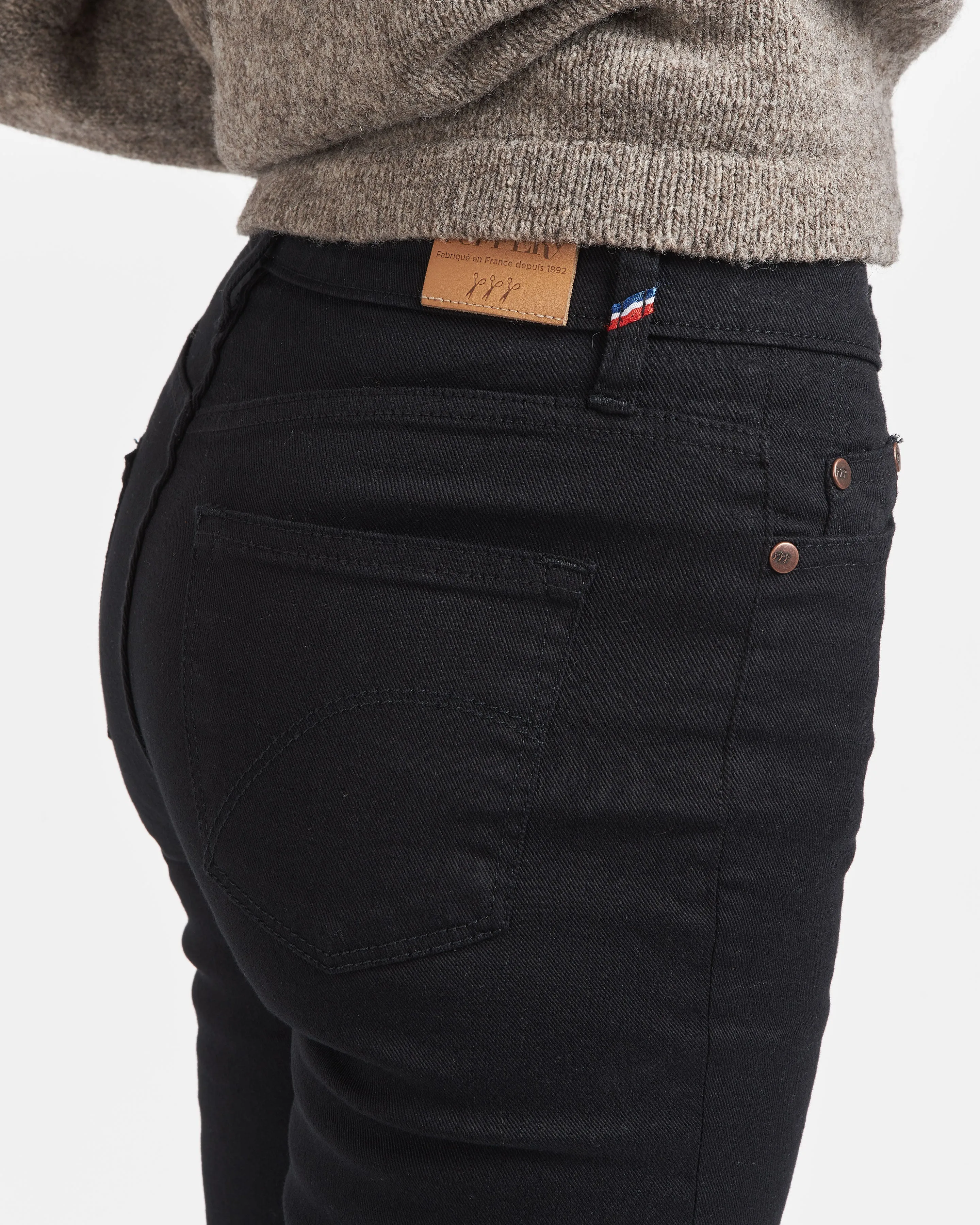Black High Waist Slim Women's Jeans