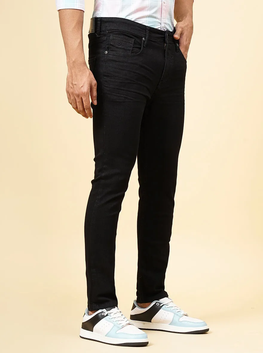 Black Washed Rider Fit Jeans | JadeBlue