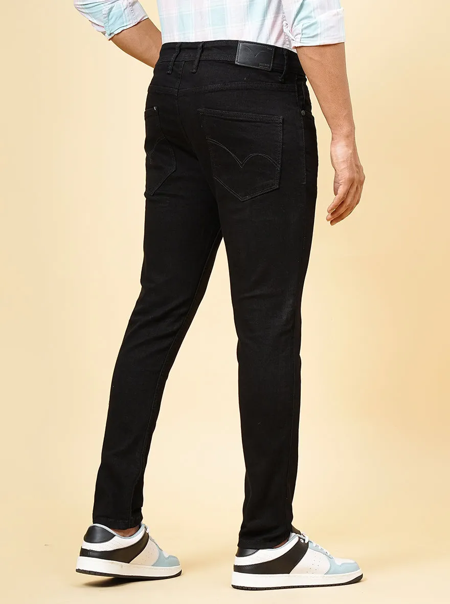 Black Washed Rider Fit Jeans | JadeBlue