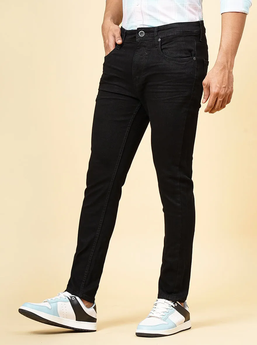 Black Washed Rider Fit Jeans | JadeBlue