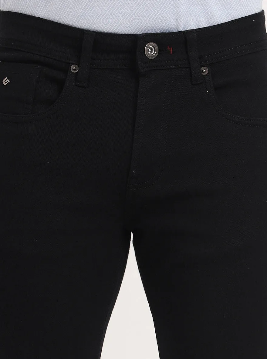 Black Washed Slim Fit Jeans | Greenfibre