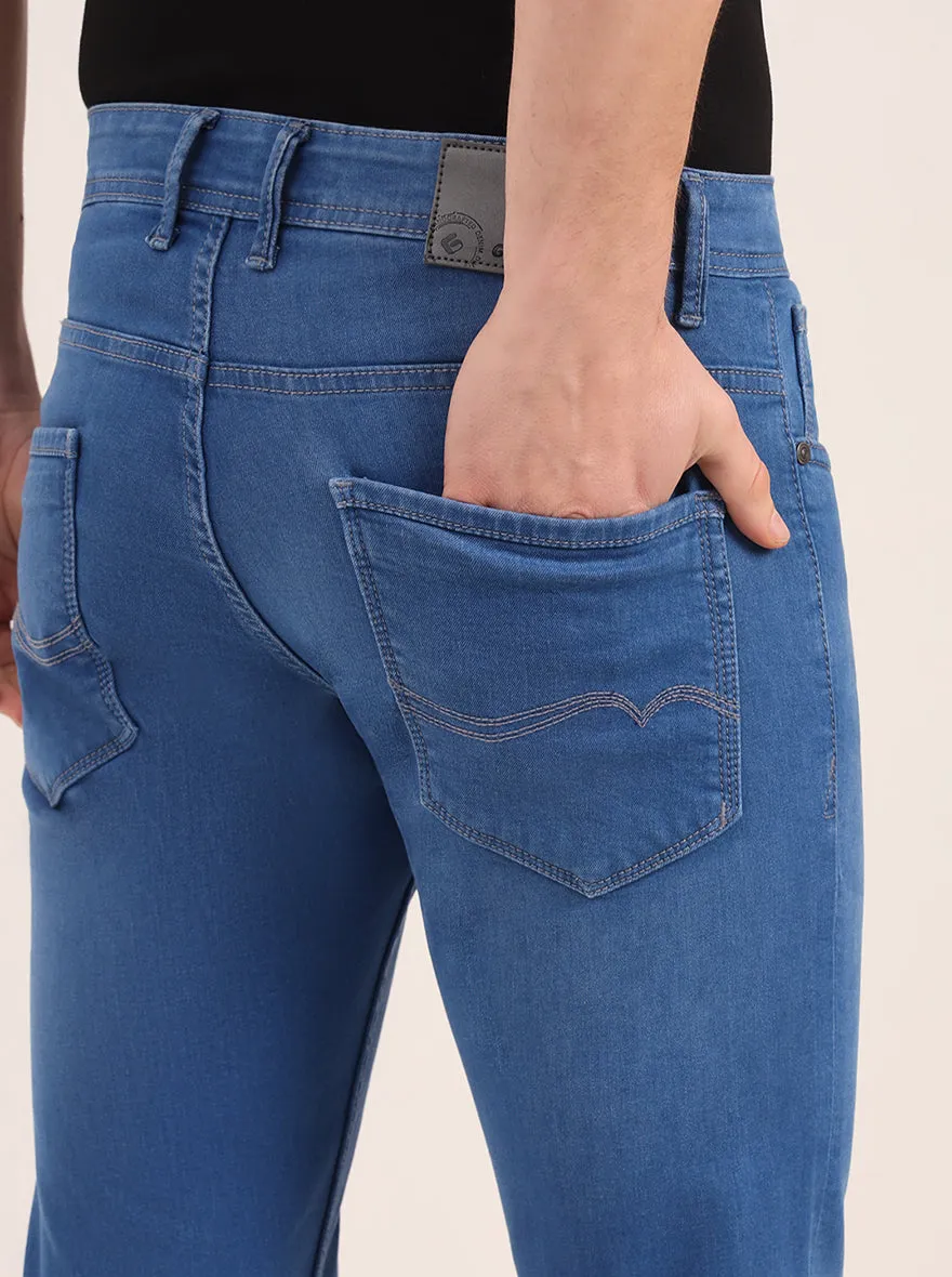Blue Washed Narrow Fit Jeans | Greenfibre