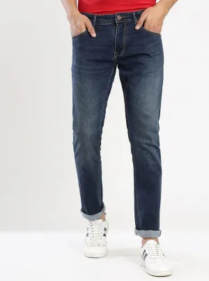 Blue Washed Narrow Fit Jeans | Greenfibre