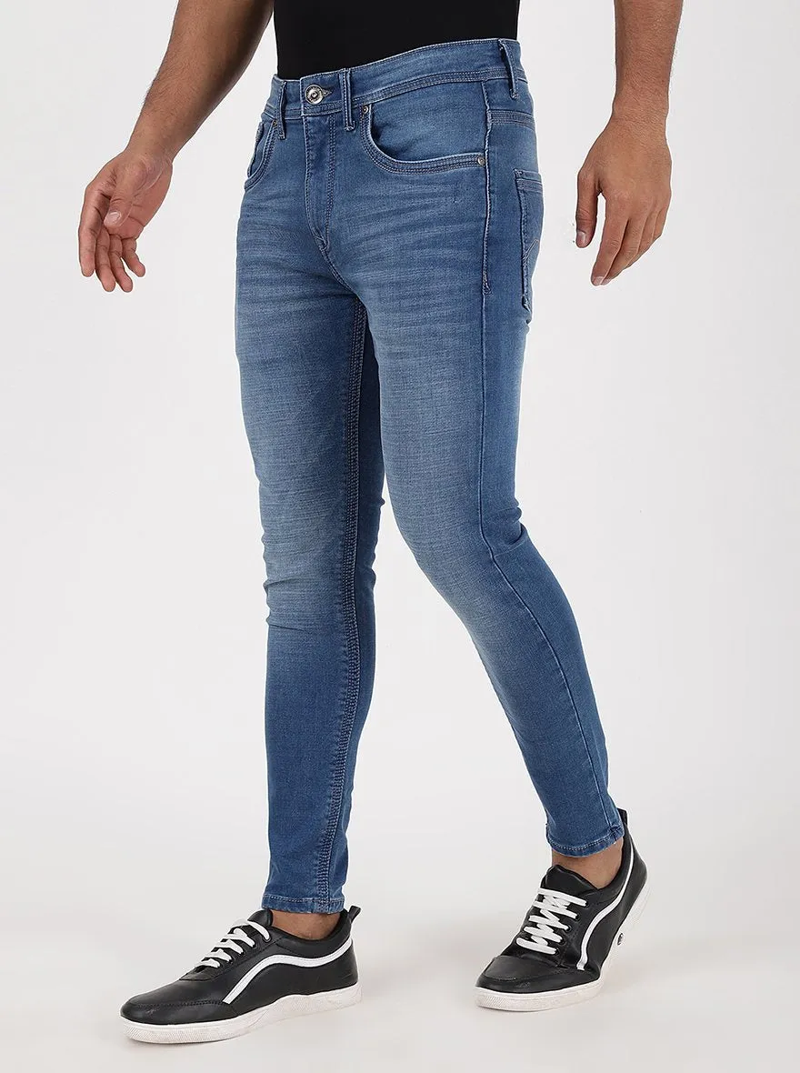 Blue Washed Rider Fit Jeans | JadeBlue