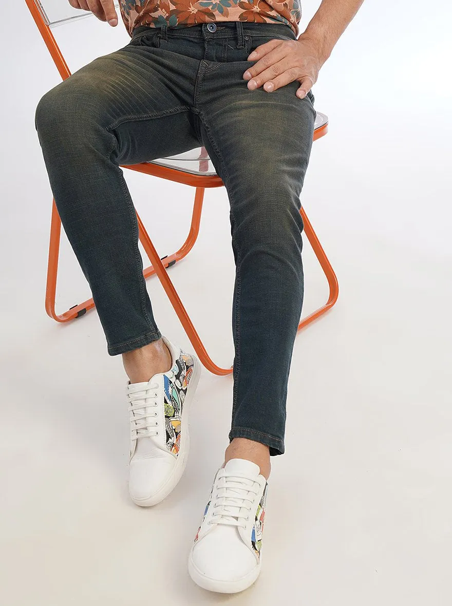 Blue Washed Rider Fit Jeans | JadeBlue