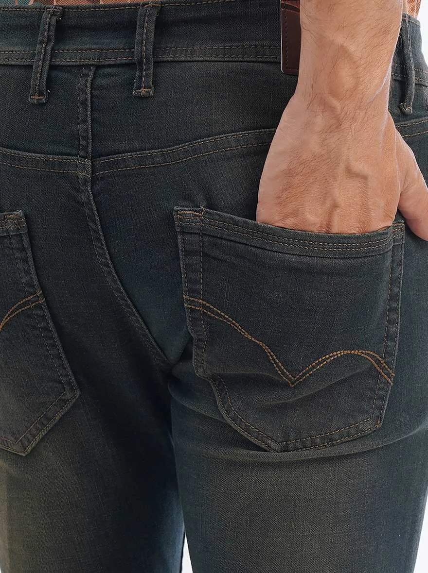 Blue Washed Rider Fit Jeans | JadeBlue
