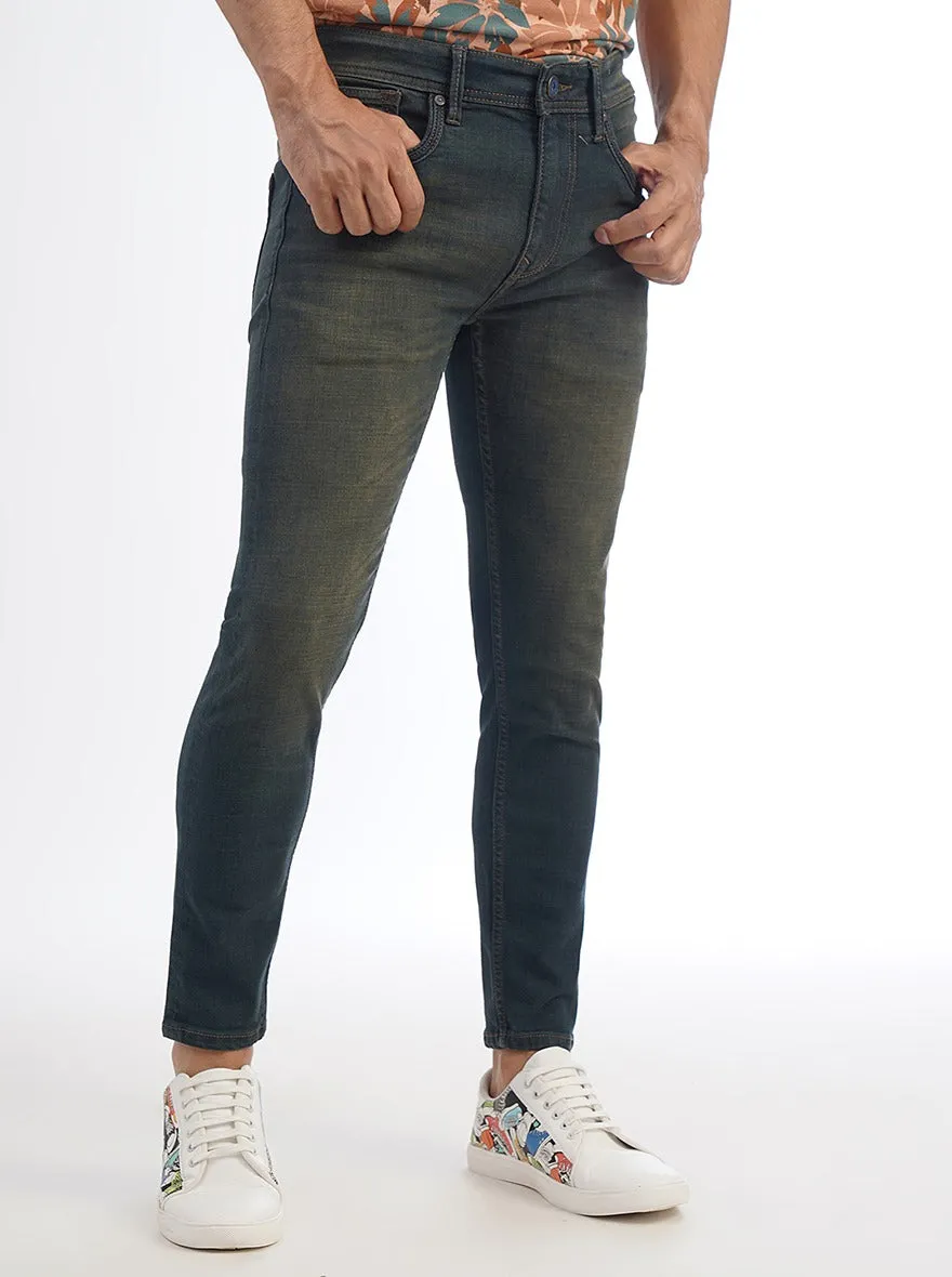 Blue Washed Rider Fit Jeans | JadeBlue