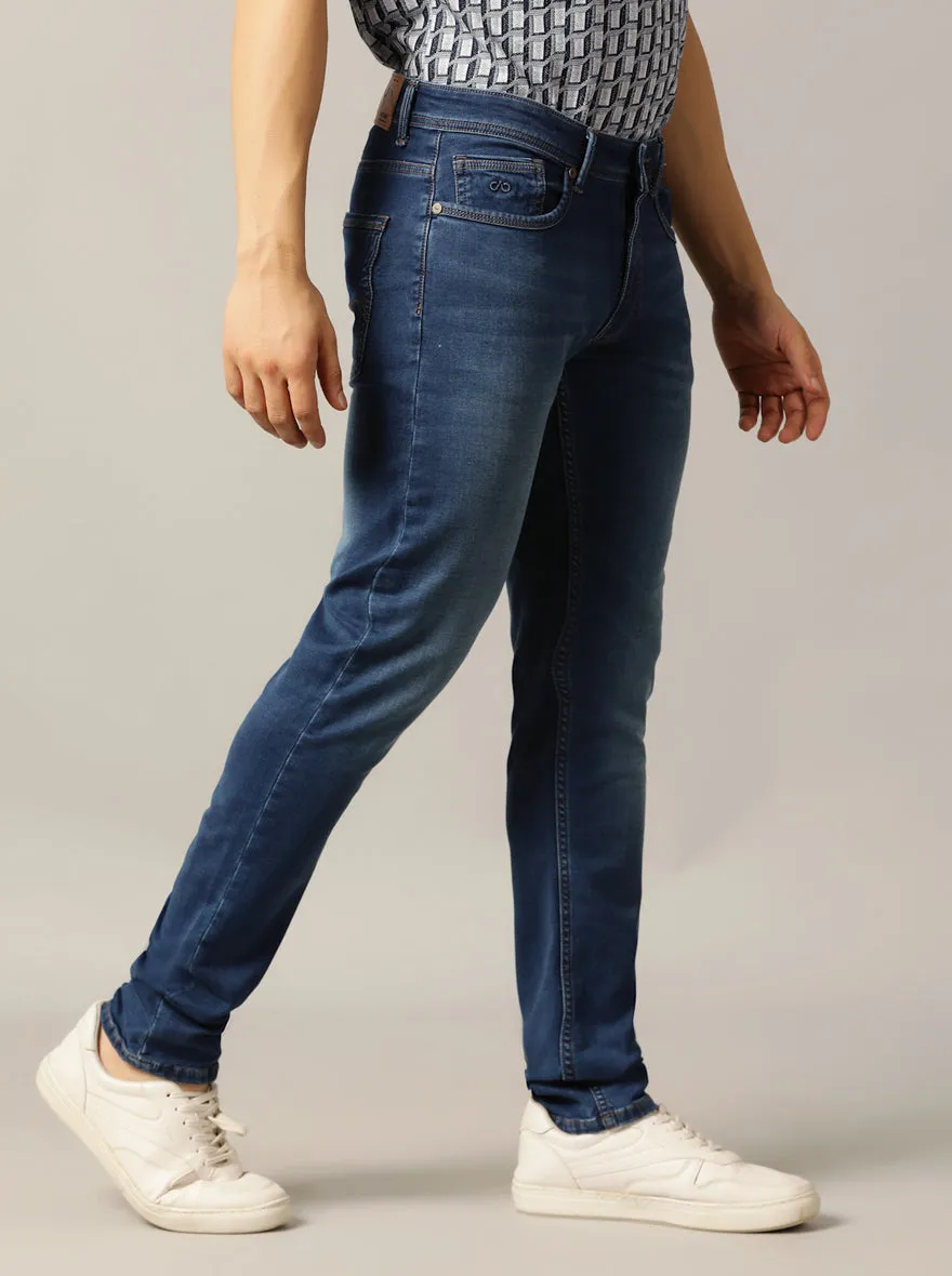 Blue Washed Slim Fit Jeans | JadeBlue