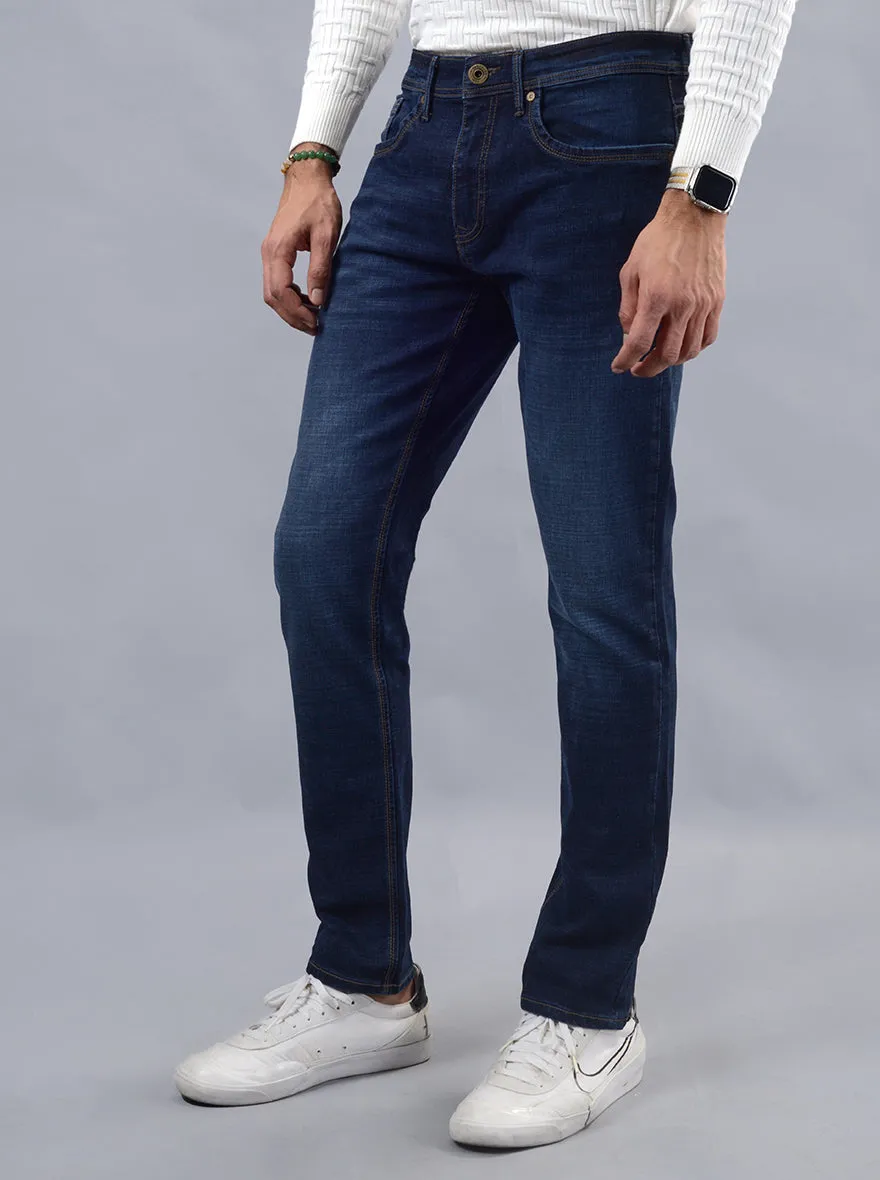 Blue Washed Slim Fit Jeans | JadeBlue