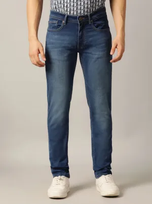 Blue Washed Slim Fit Jeans | JadeBlue