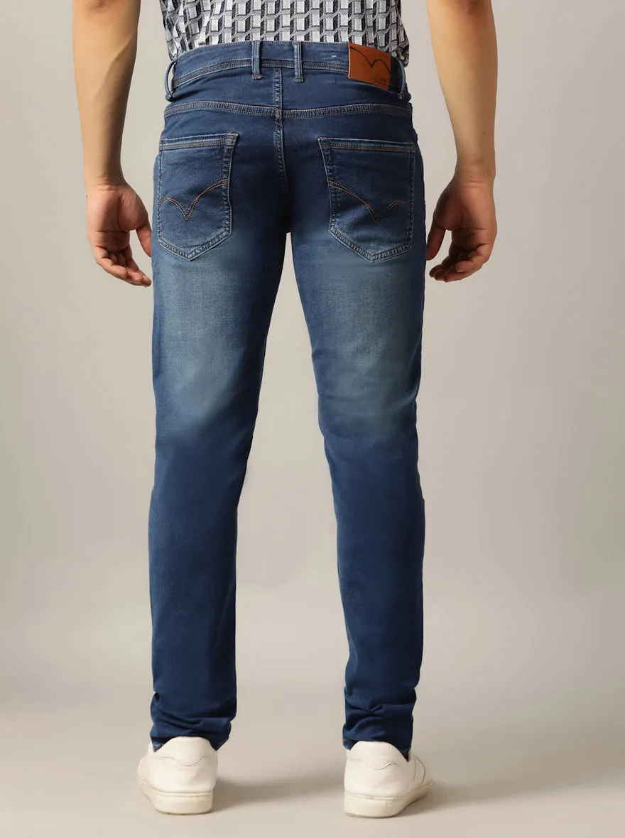 Blue Washed Slim Fit Jeans | JadeBlue