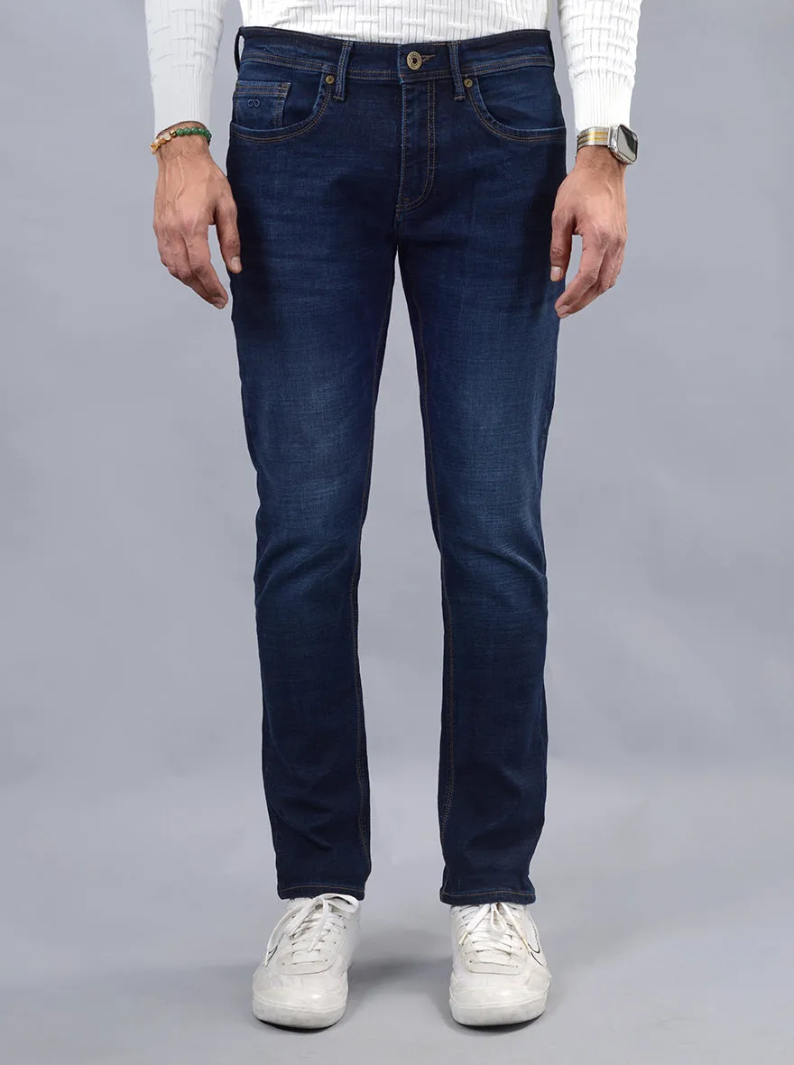 Blue Washed Slim Fit Jeans | JadeBlue