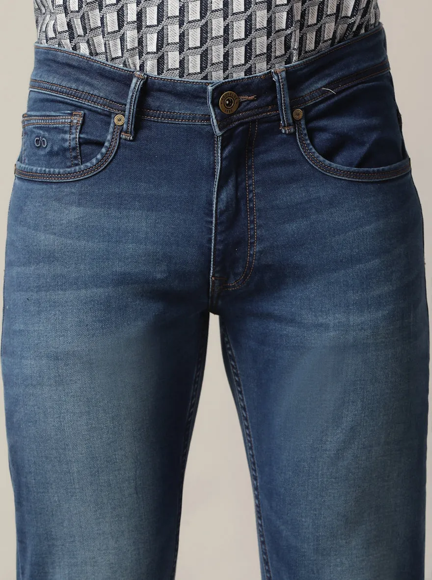 Blue Washed Slim Fit Jeans | JadeBlue