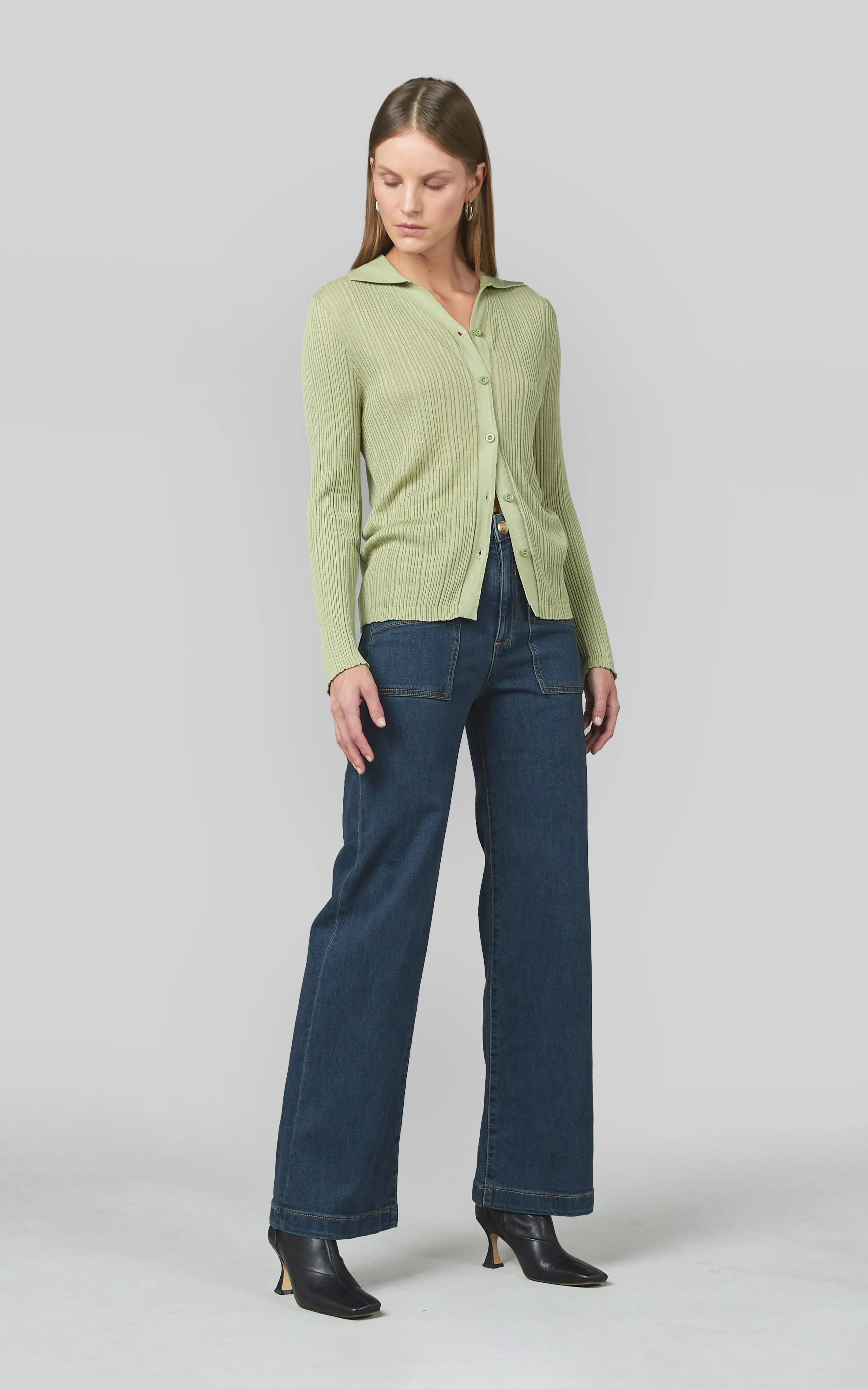 Carrie Astro Wide Straight Leg Jeans