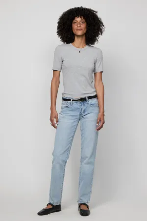 Chester Low Rise Slim Straight Light Indigo Worn