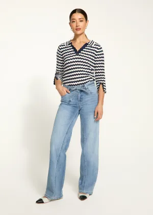 Christina Wide Leg Denim, Light Blue