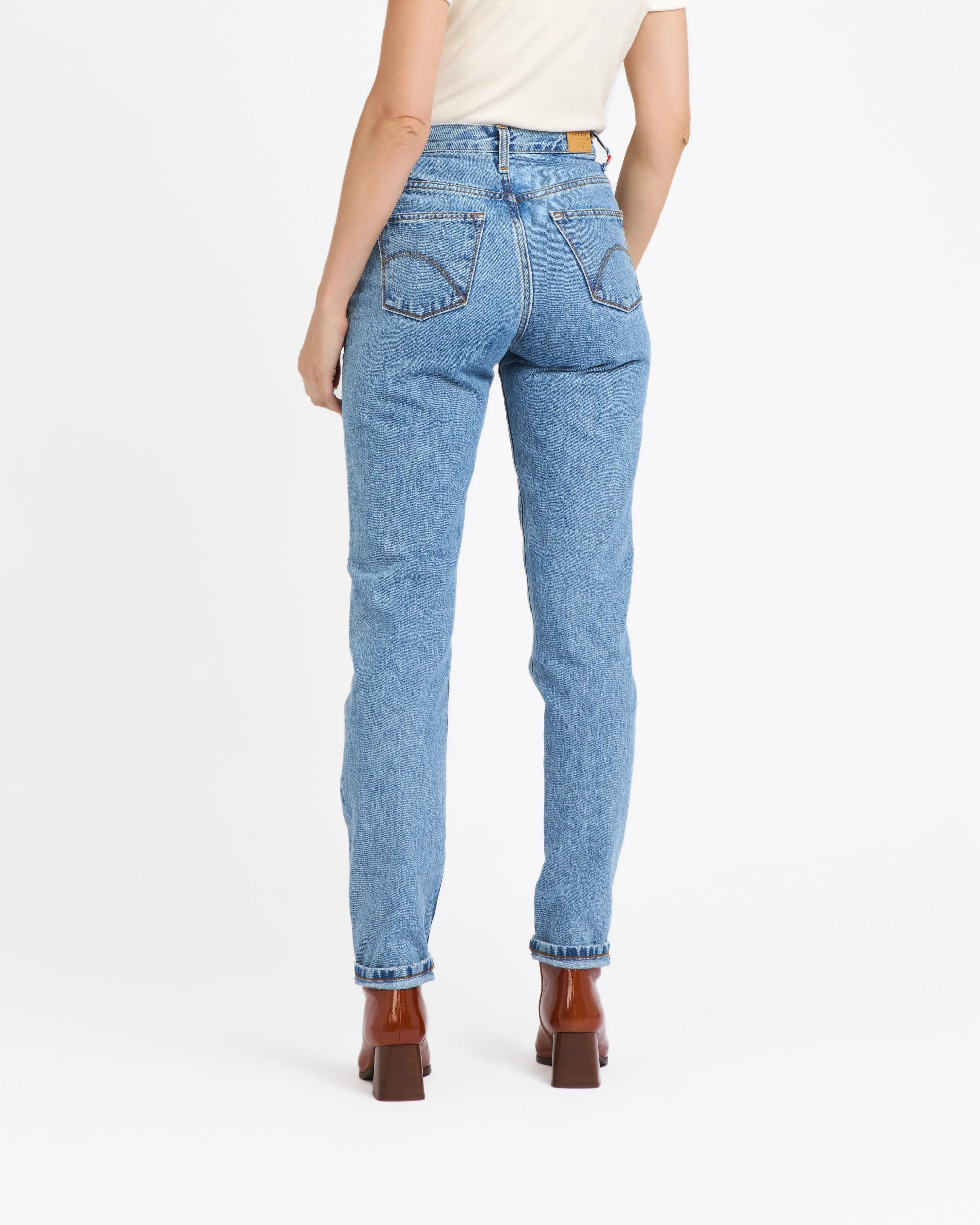 Clair women's high-waisted mom jeans