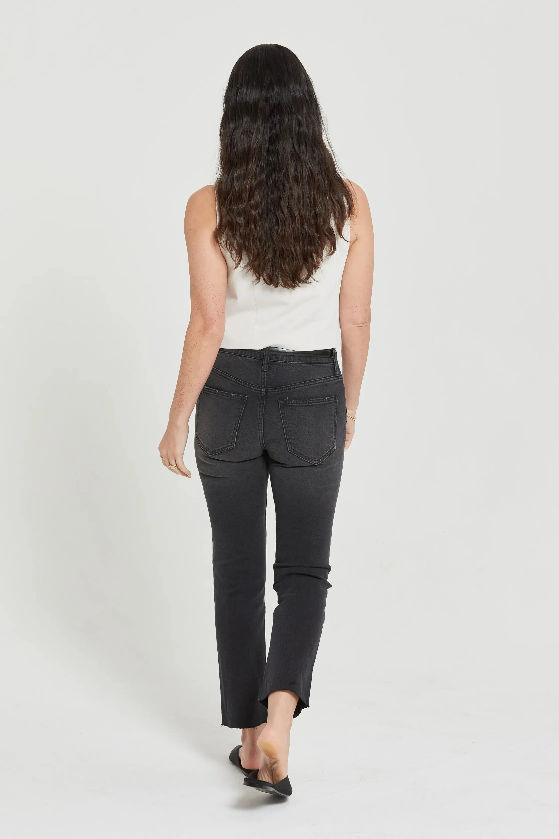 Crosby High Rise Relaxed Taper Faded Black