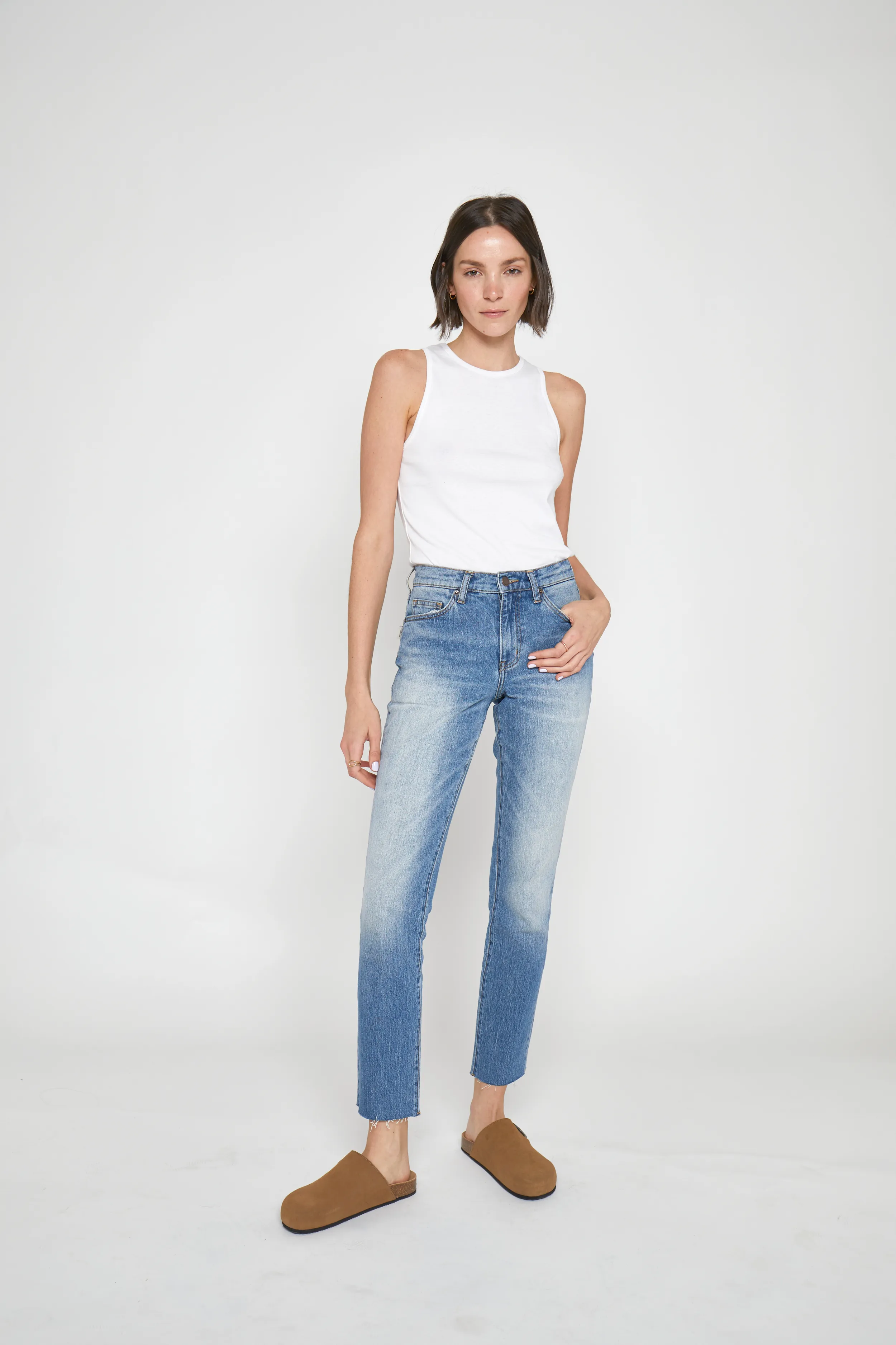 Crosby High Rise Relaxed Taper Vintage Denim Indigo