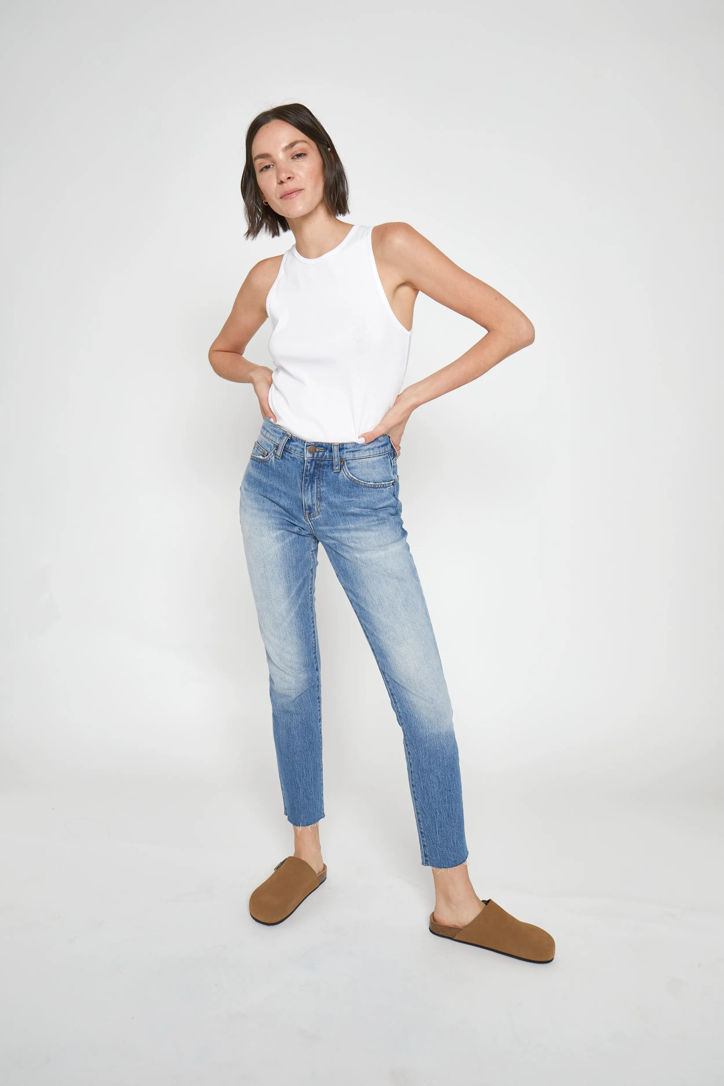 Crosby High Rise Relaxed Taper Vintage Denim Indigo