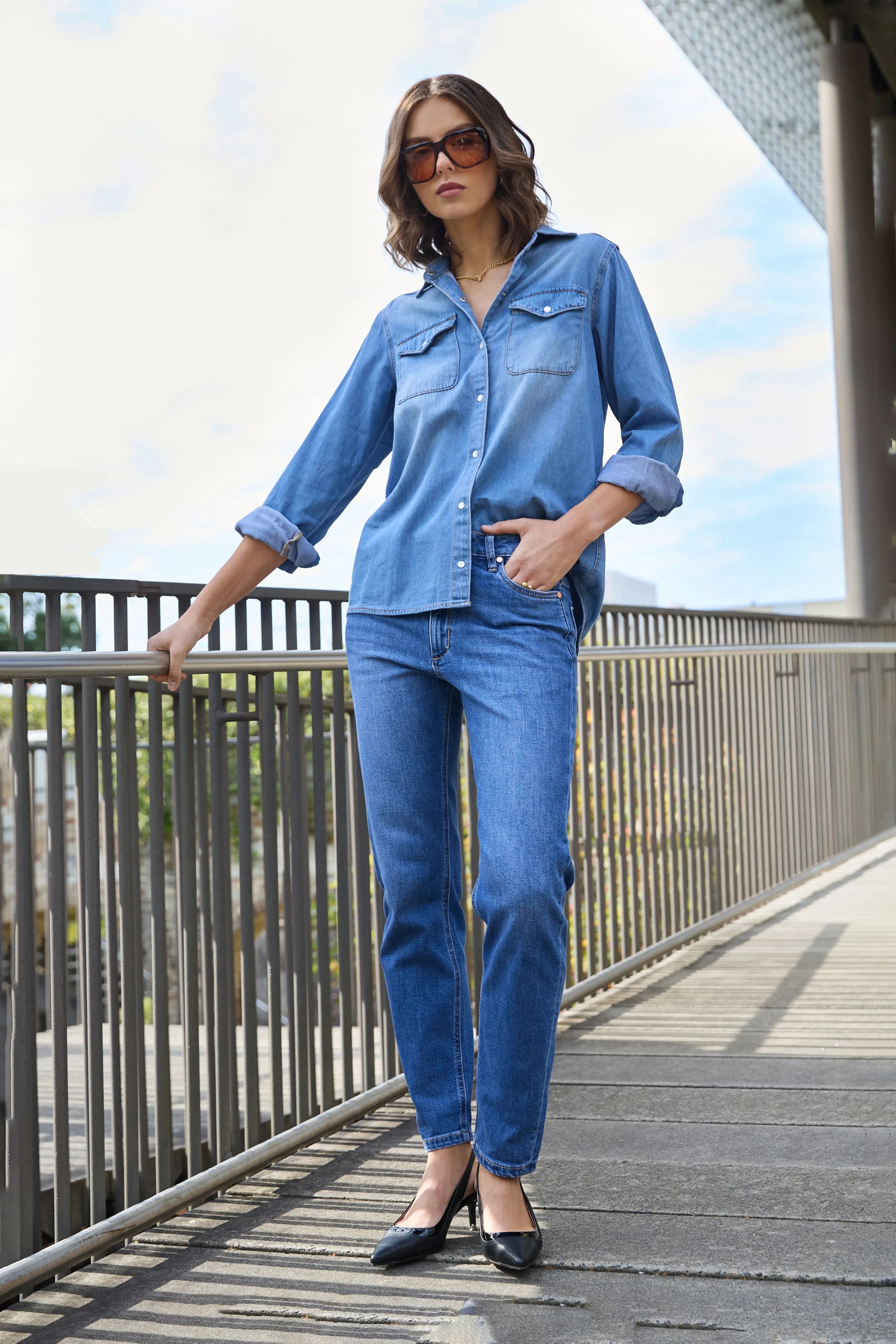 Danika Rodeo Blue Slim Jeans