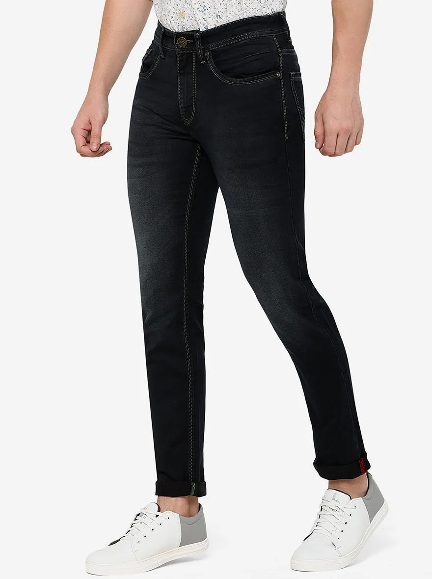 Dark Blue Washed Slim Fit Jeans | JadeBlue