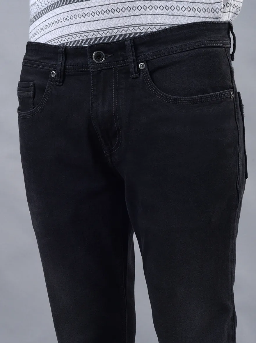 Dark Grey Washed Slim Fit Jeans | JadeBlue