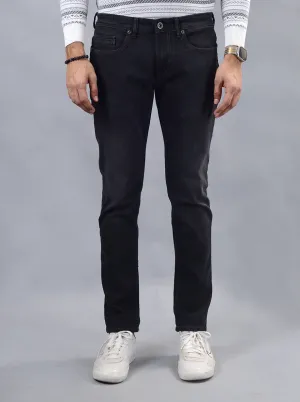 Dark Grey Washed Slim Fit Jeans | JadeBlue