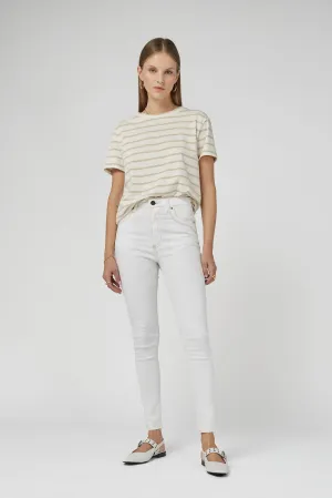 DCD High Waisted White Jeans
