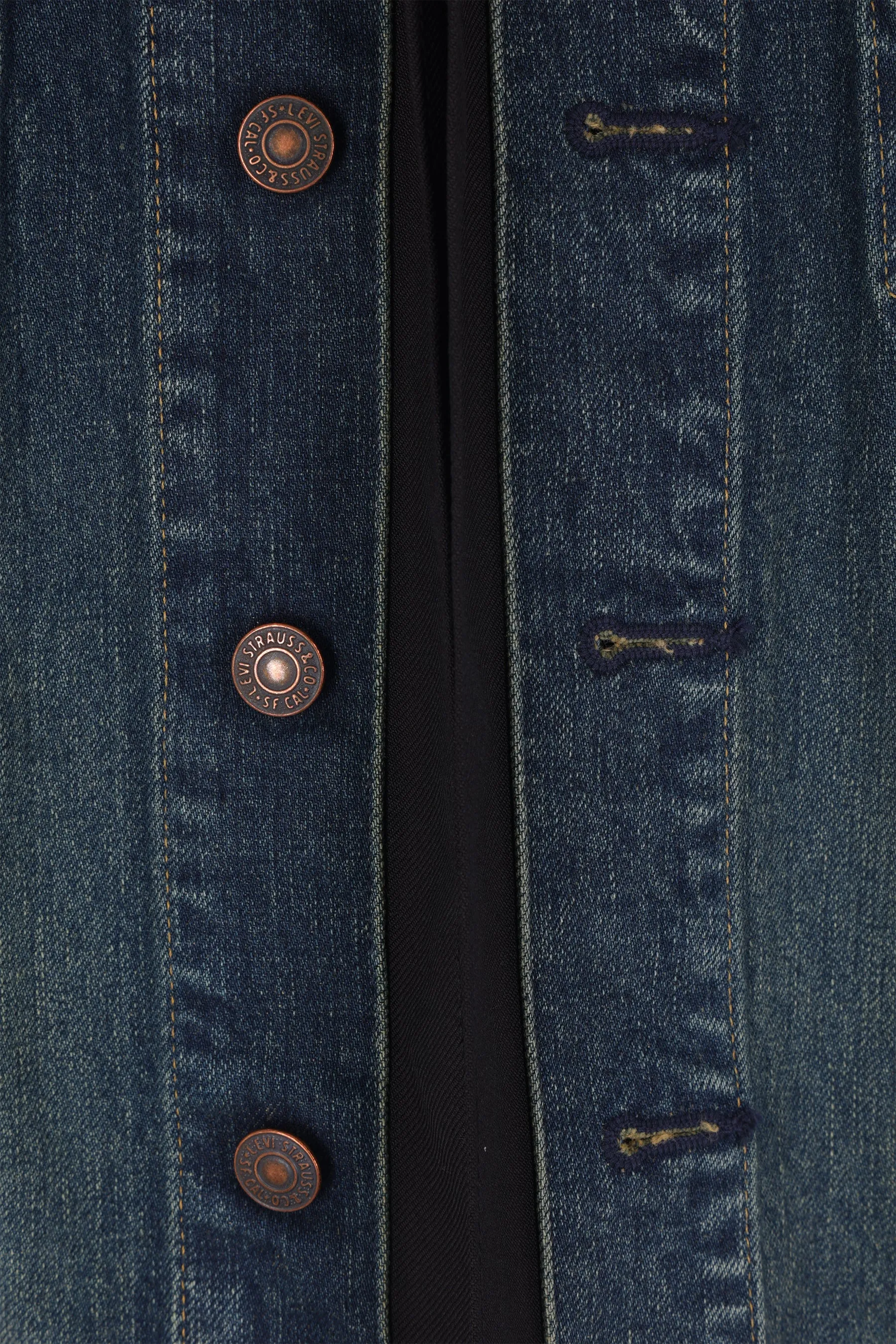 denim and gabardine cape
