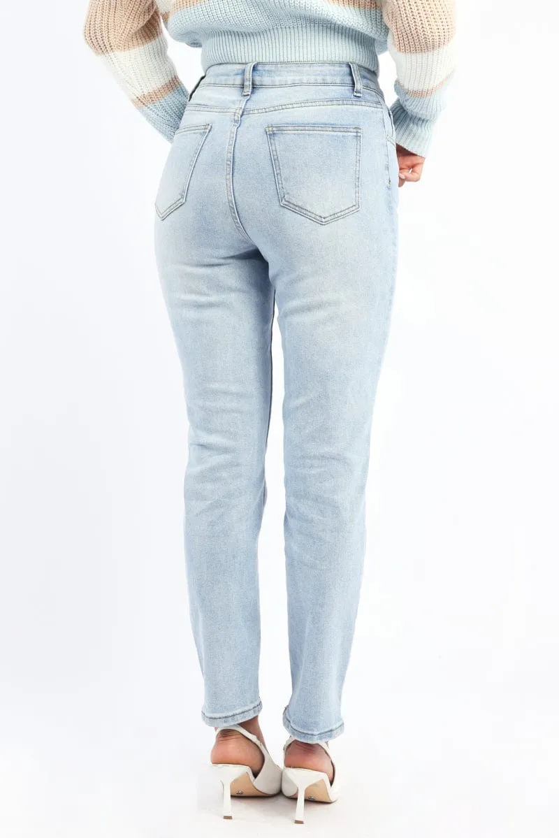 Denim Mom Jeans High Rise