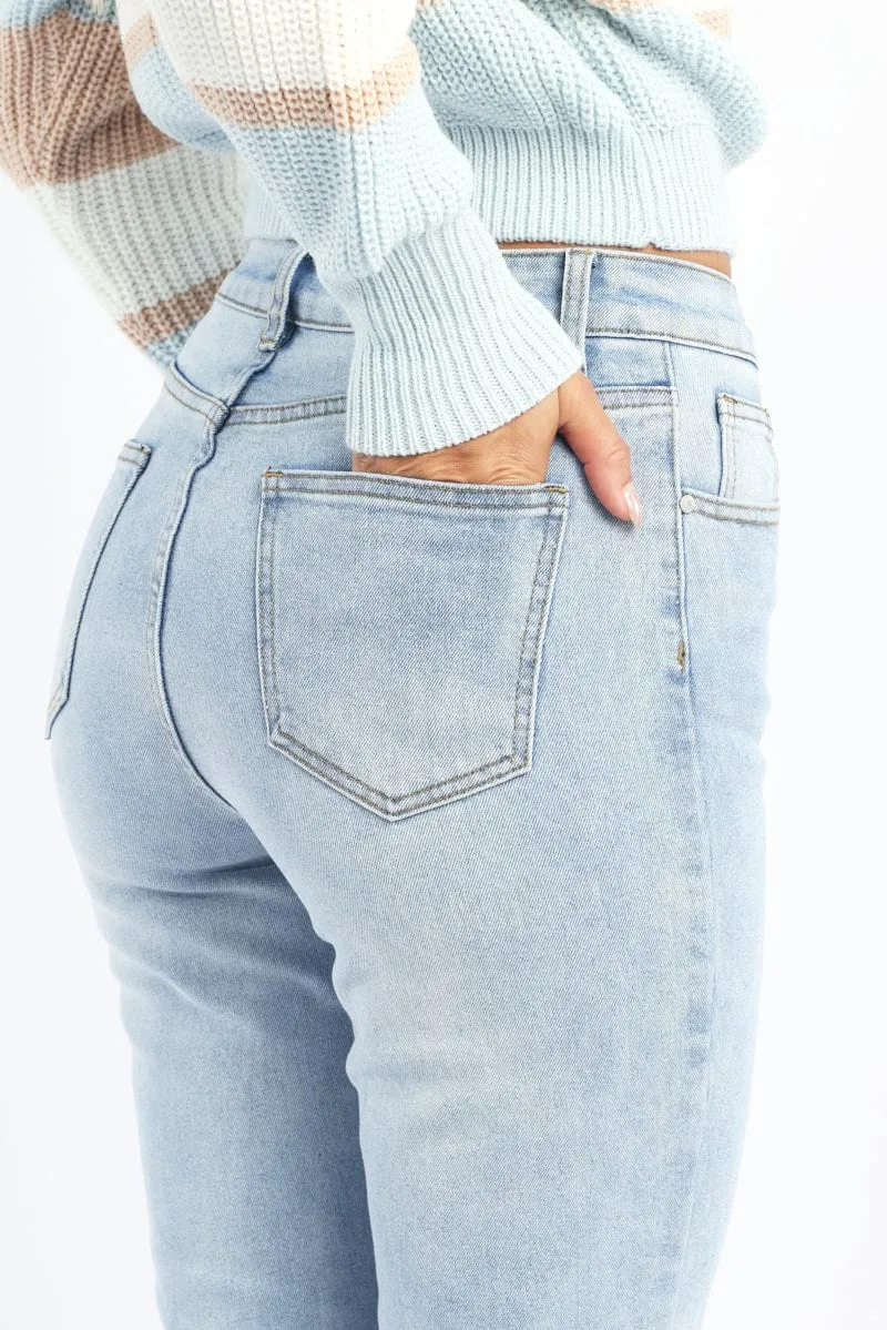 Denim Mom Jeans High Rise