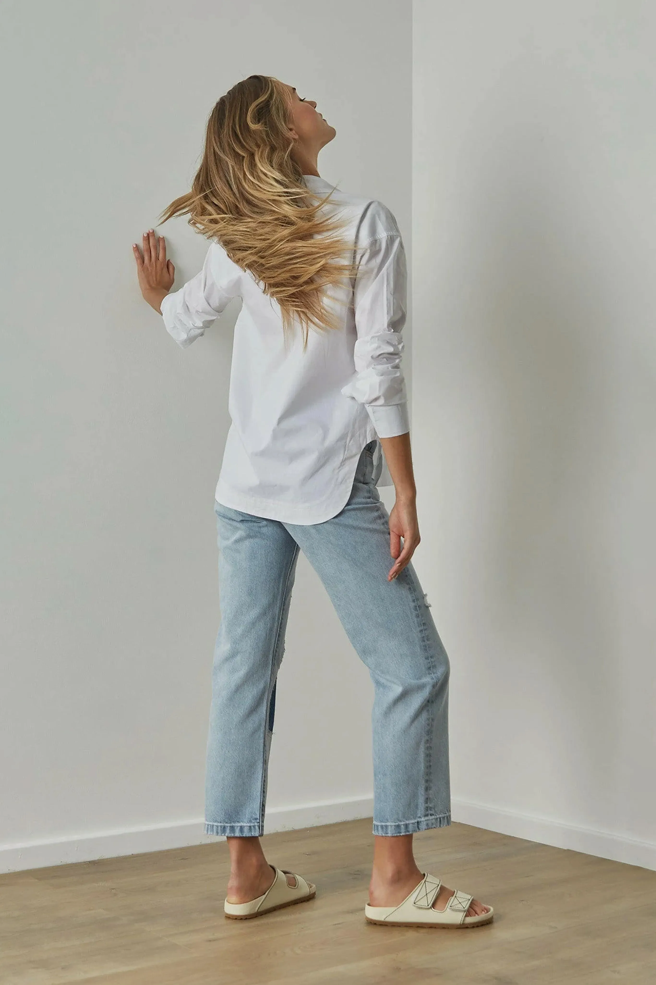 Evie Patchwork Wide Leg Jeans