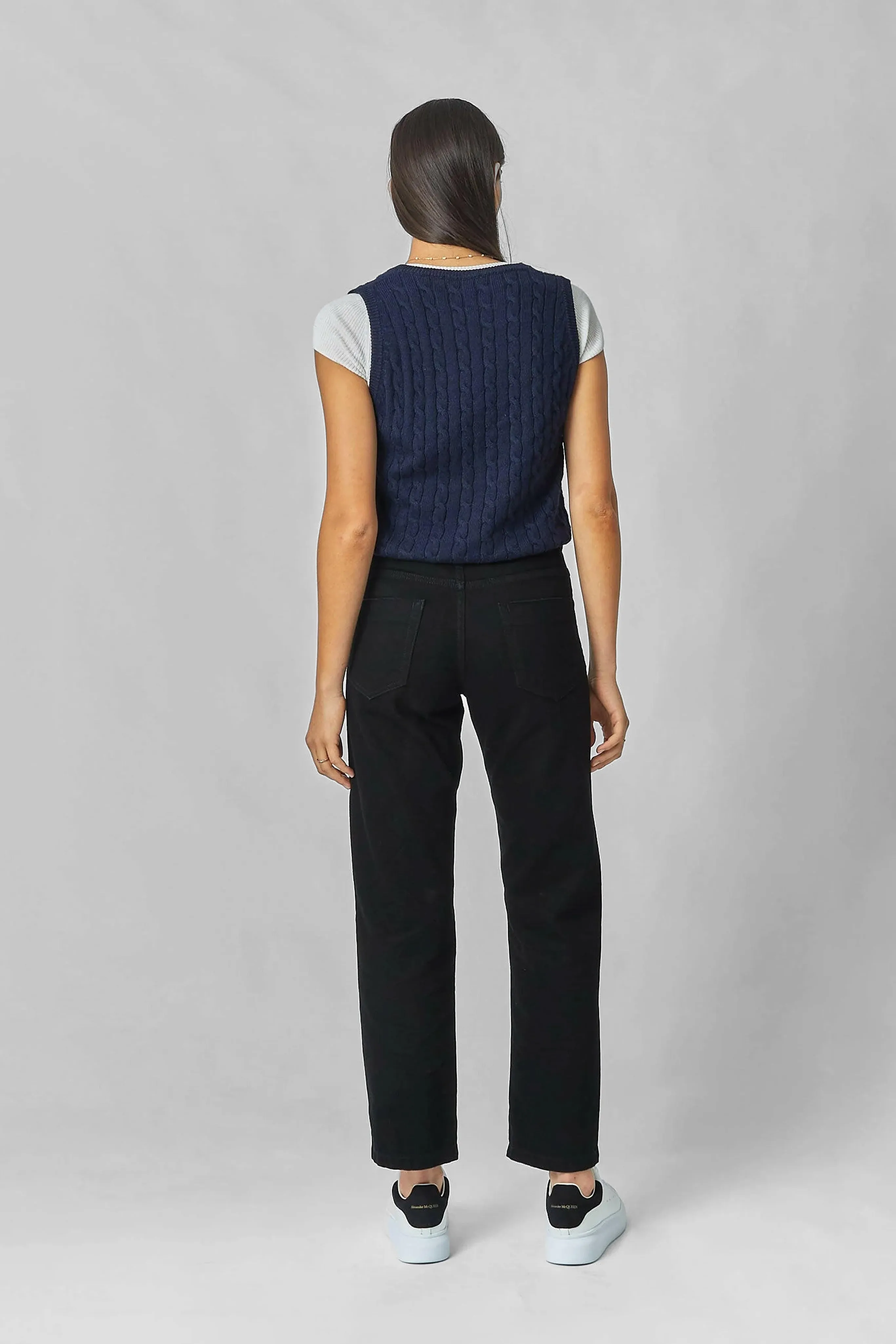 Evie Wide Leg Black Jeans
