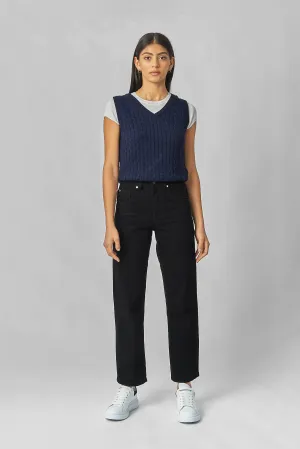 Evie Wide Leg Black Jeans