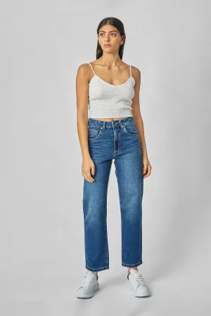 Evie Wide Leg Blur Blue Jeans
