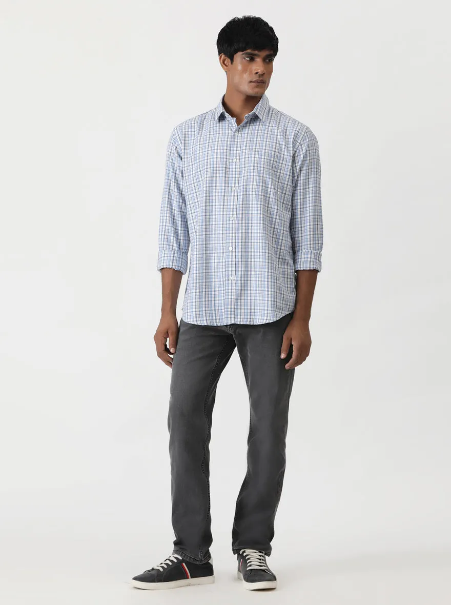 Grey Washed Straight Fit Jeans | Greenfibre