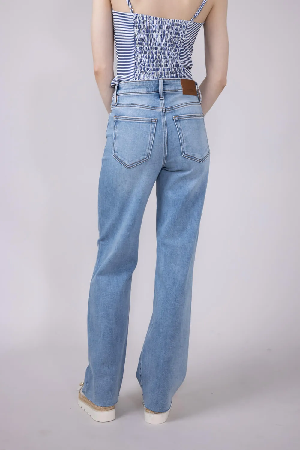 Hidden Ella High Rise Wide Straight Leg Jeans for Women | HD1706WS-ML