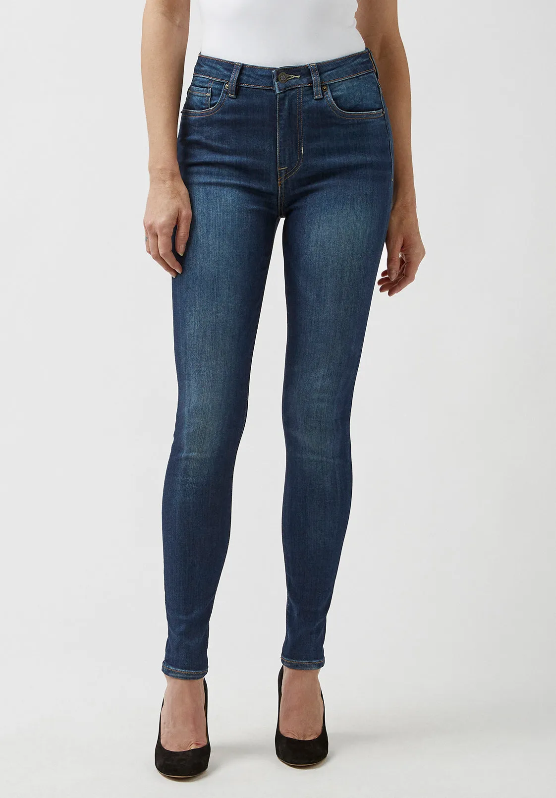 High Rise Skinny Skylar Women's Jeans, Night Rain Indigo - BL15703