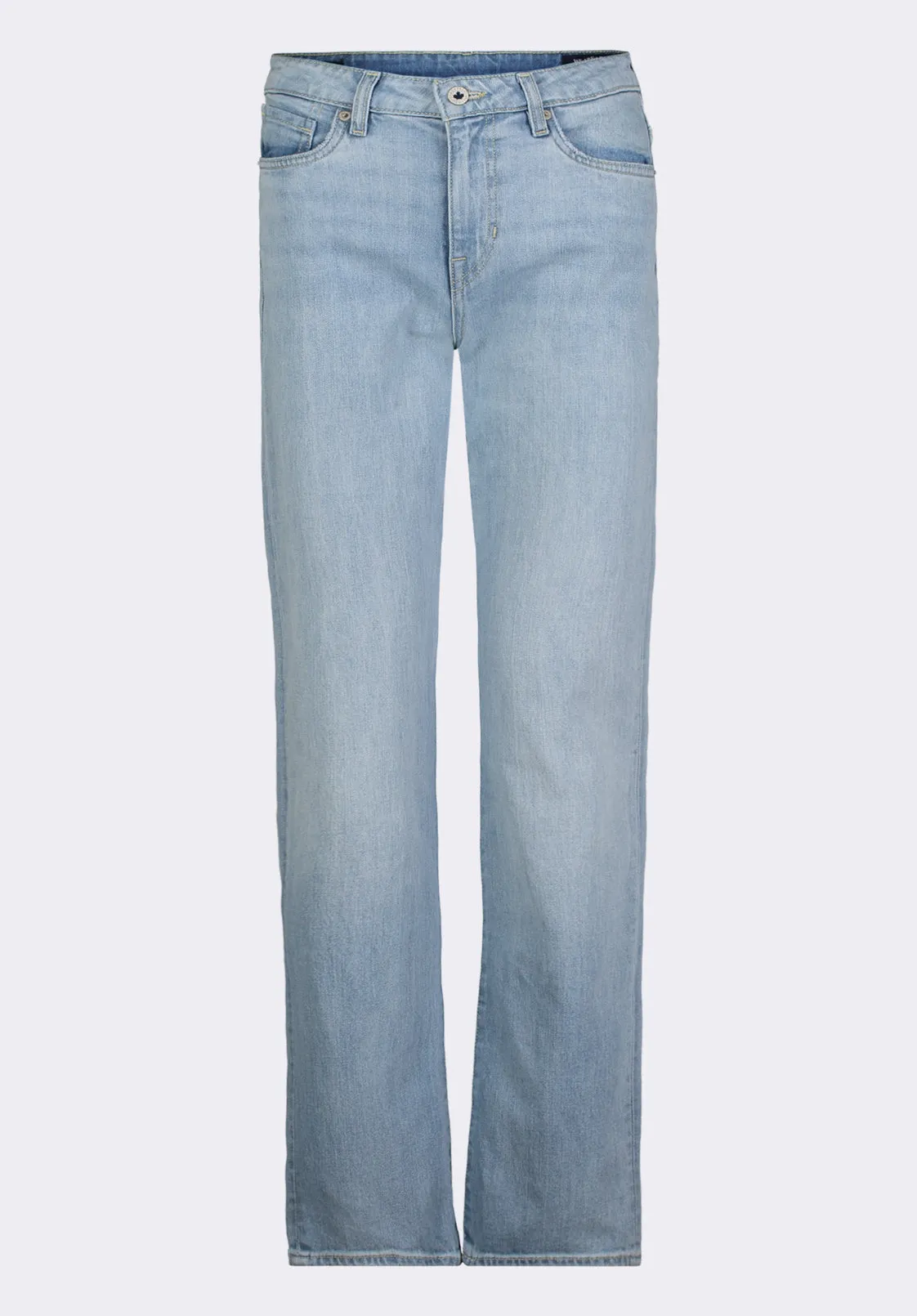High Rise Straight Jayden Women's Jeans, Light & Soft Blue - BL15837
